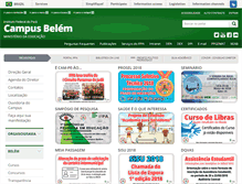 Tablet Screenshot of belem.ifpa.edu.br