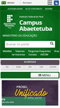 Mobile Screenshot of abaetetuba.ifpa.edu.br